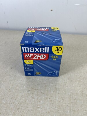 MAXELL 2HD PC FLOPPY DISKS 1.44 MB 3.5'' MF2HD DOUBLE SIDED - open box 29 disks