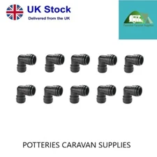 10x John Guest 12mm Equal Elbow Push Fit Pipe Water Fitting Connector JG PM0312E