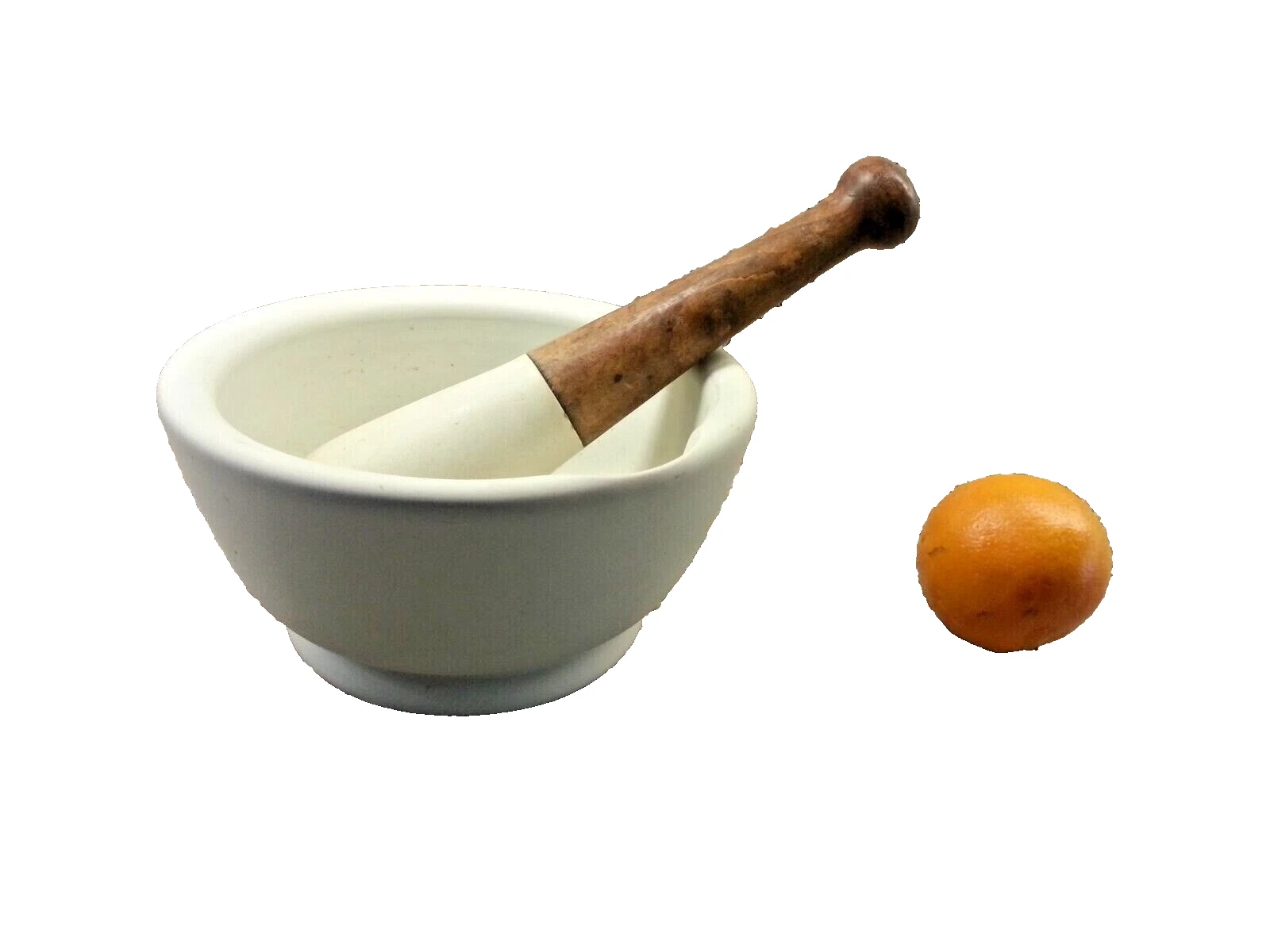 Pestle and Mortar Antique Porcelain Stoneware - Large