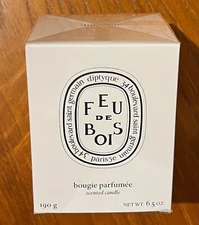 AMEX CENTURION 6.5 Oz Diptyque Feu de Bois Candle Bougie Parfumee  Wood Essences