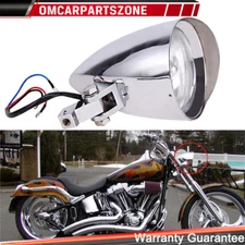 4 1/2“ Bullet Headlight Assembly For Harley Sportster XL Softail Bobber Chopper