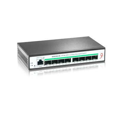 XikeStor 8 Port 10G SFP+ L2+ Managed Ethernet Switch, Multi Gigabit Network S...