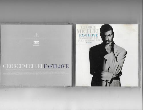 George Michael-Fast Love (2 vers) *Promo CD single w/PS*