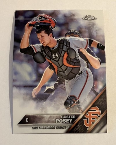 Buster Posey 2016 Topps Chrome Baseball #125 San Francisco Giants