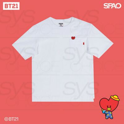 BTS BT21 Official Authentic Goods Short Sleeve Pocket T-Shirts by