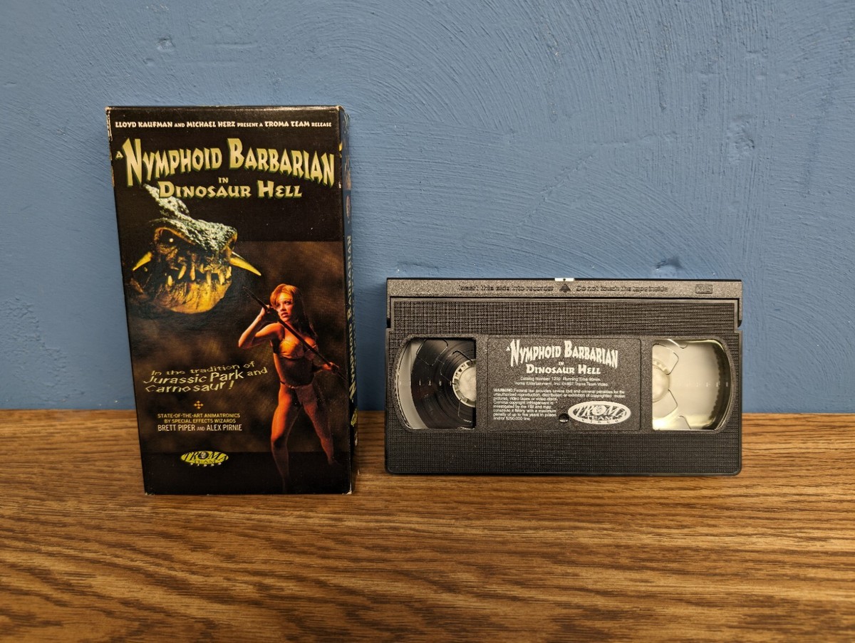 Nymphoid Barbarian in Dinosaur Hell | VHS | Lloyd Kaufman | Troma