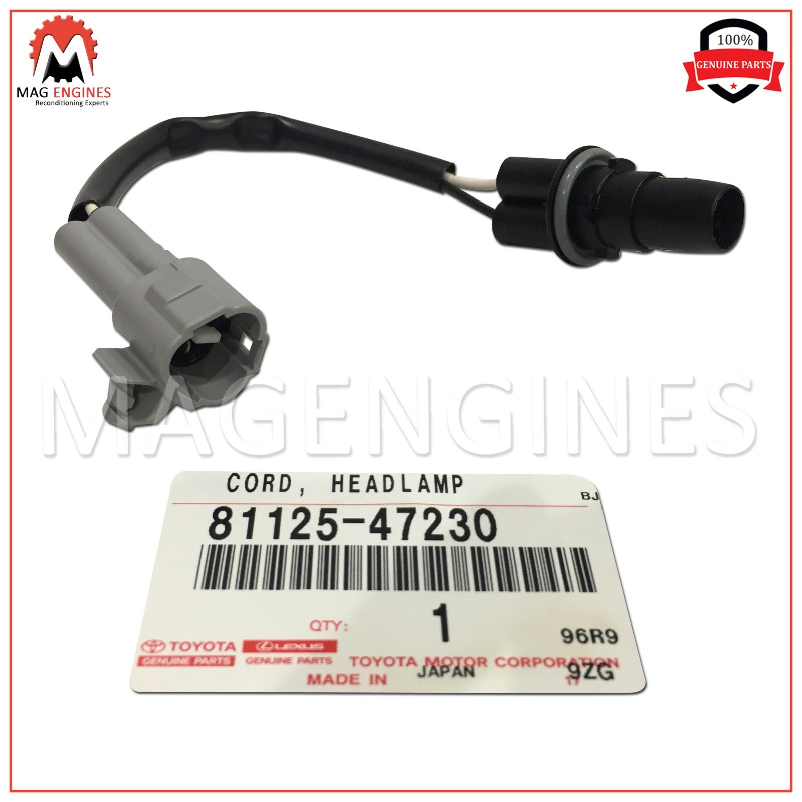 81125-47230 GENUINE OEM CORD, HEADLAMP 8112547230 | eBay