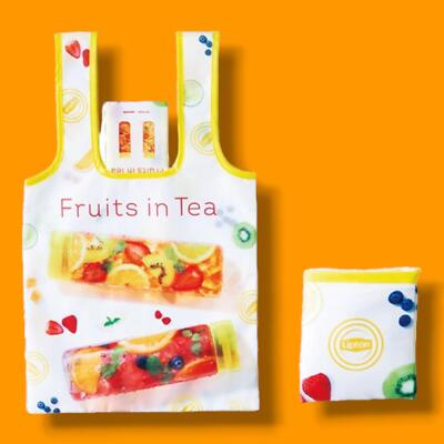 Bandai Namco Lipton Tea Curl Tote Kuruntoto Resuable Recycle Eco Bag B
