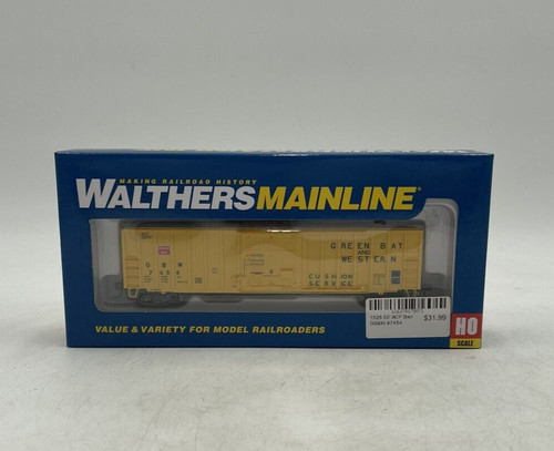 Walthers Mainline HO Green Bay & Western 50' ACF exterior postal vagón #7454 | Zustand: New