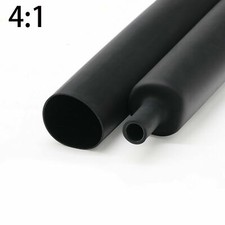 Glue Lined Waterproof Black 4:1 Heat Shrink Tubes Heatshrink Tubing  4mm- 52mm