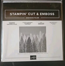 Stampin Up EVERGREEN FOREST 3D Embossing Folder  Retired NEW
