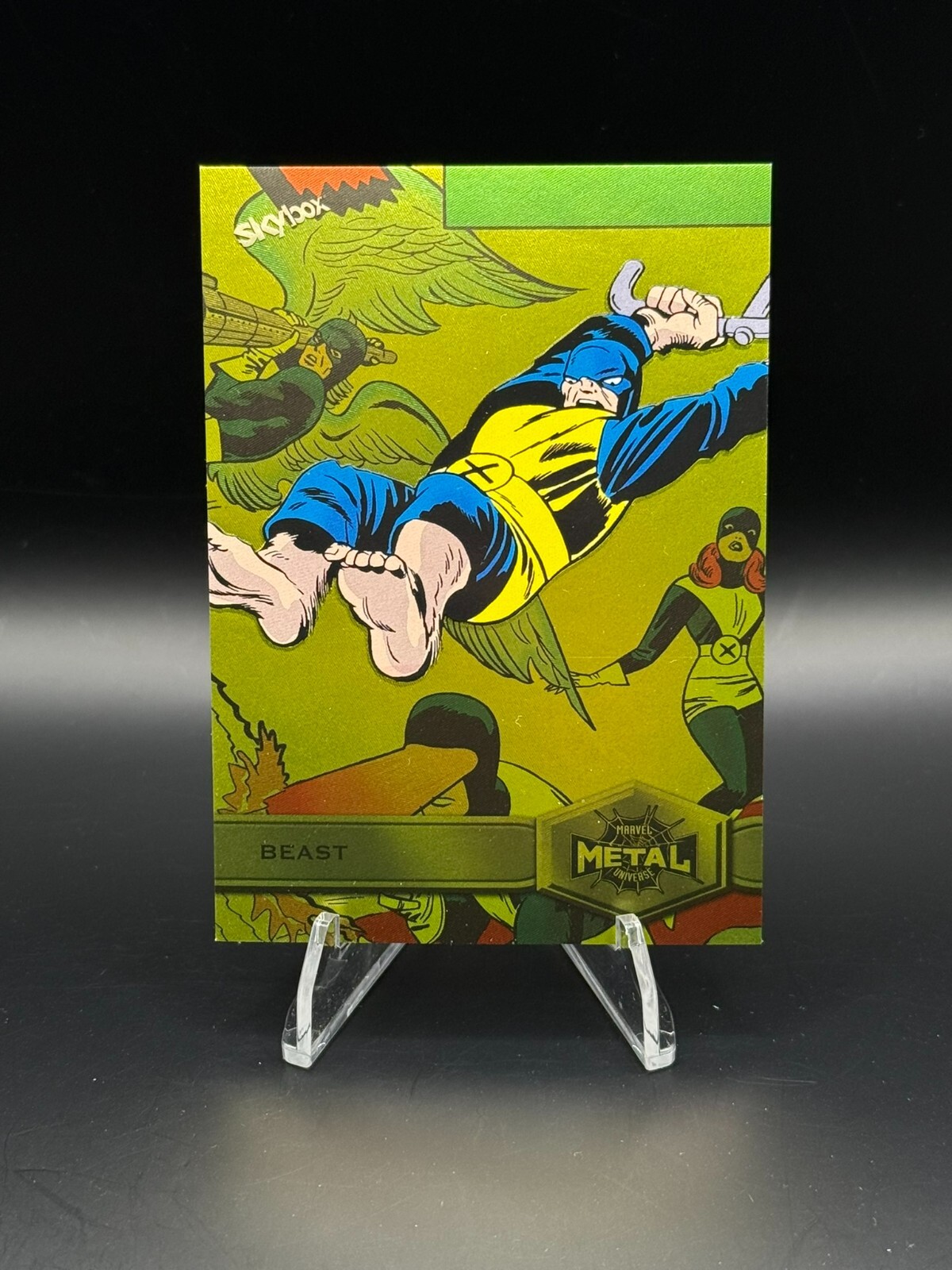 2021 Skybox Marvel Metal Universe Spider-Man - BEAST #107 - Light FX Yellow