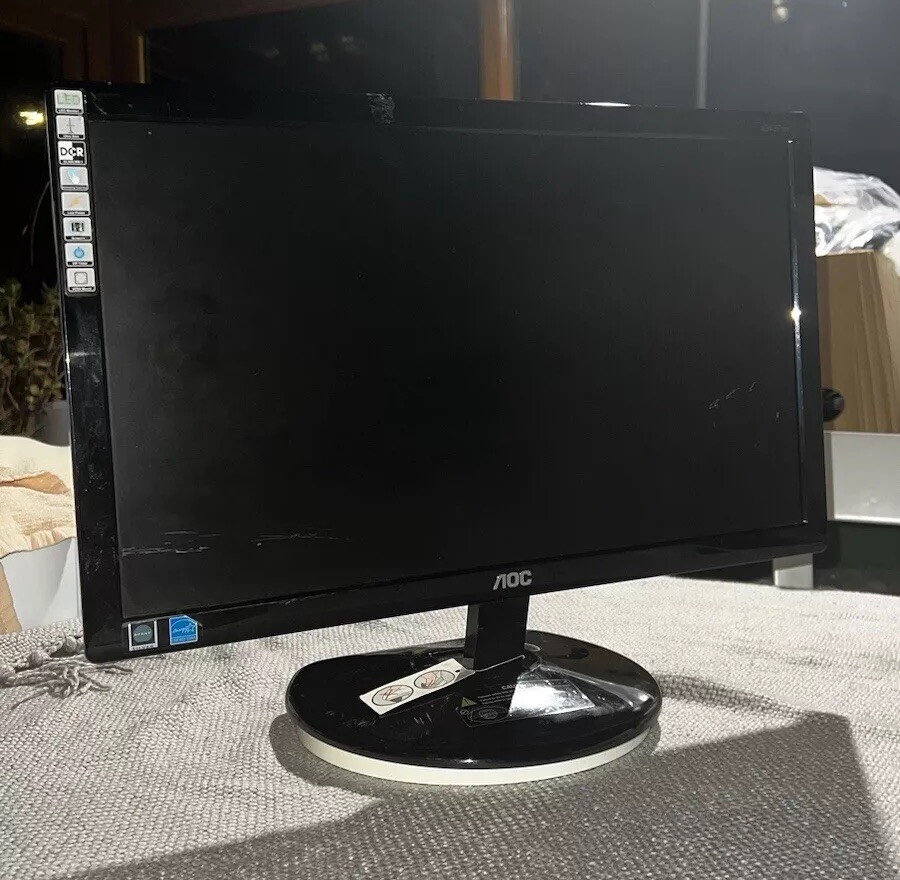 🌟 AOC e943Fws / 185LM00012 18.5 inch Monitor With Stand Computer