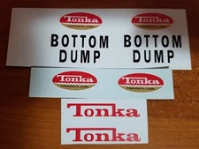TONKA BOTTOM DUMP TORONTO CANADA water slide decals