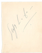 Página de álbum firmada por Serge Lifar años 40/bailarín de ballet autografiado