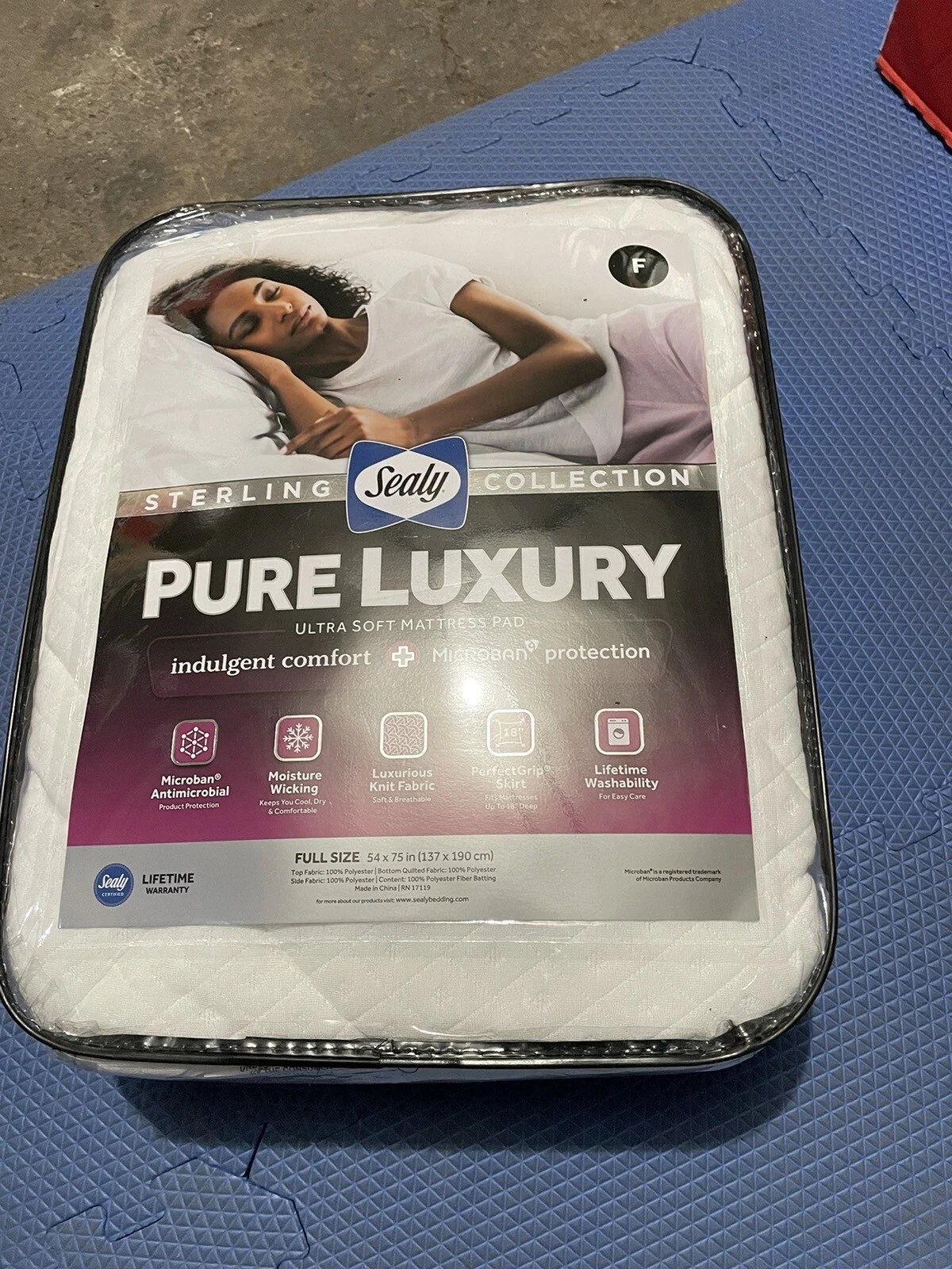 Sealy Sterling Collection Pure Luxury Full Size 54" x 75" White
