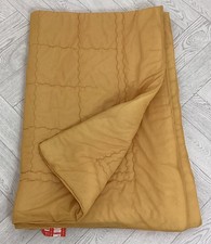 Vintage Retro Yellow 50/60?s Nylon Terylene Eiderdown Quilt Single 62? X 41?#VH