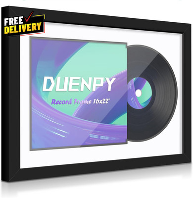 Vinyl Record Display Frame 16X22 Inches Display Record Album and 12.5X12.5 Album