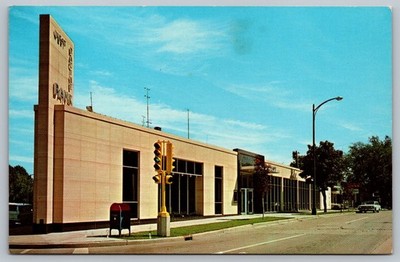 West Racine Bank Washington Ave Racine Wisconsin Vintage Postcard