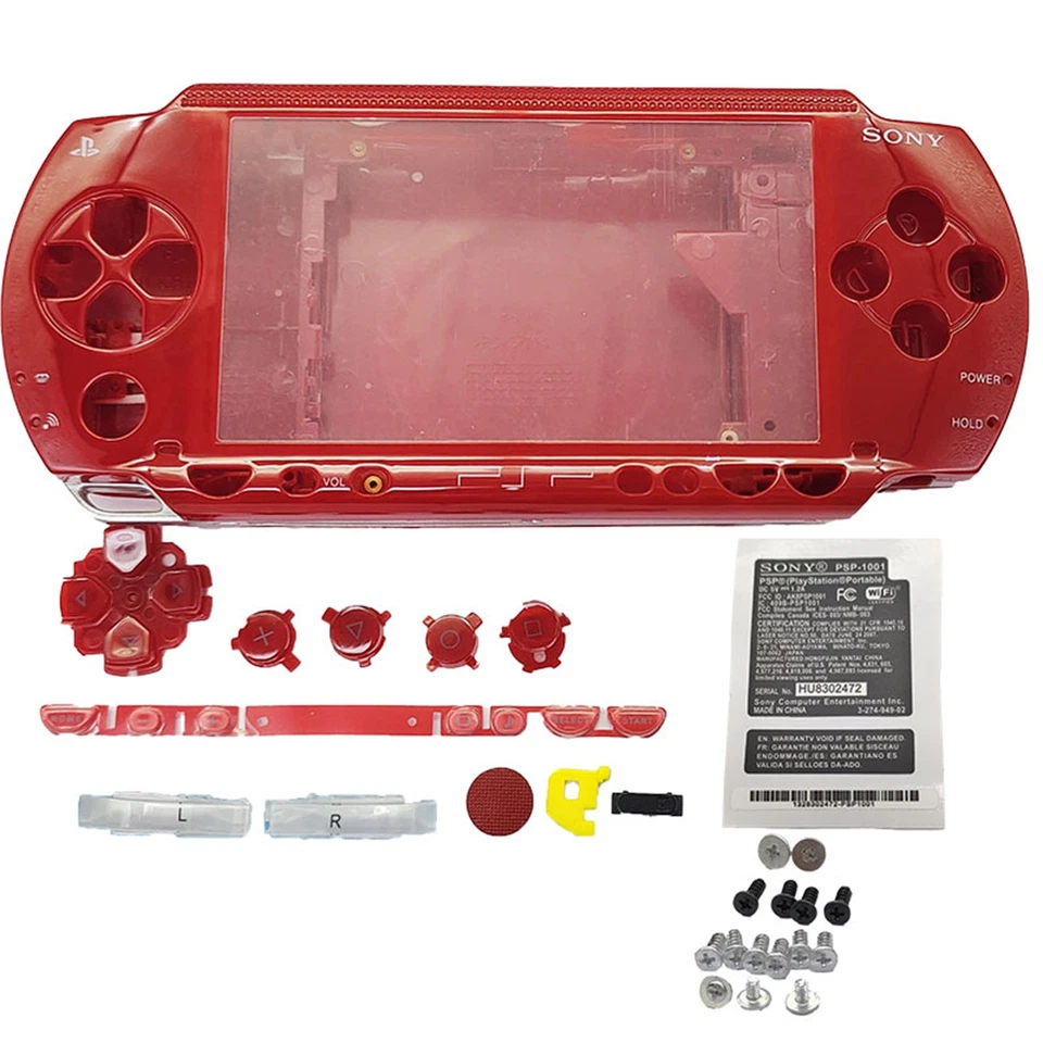 PSP 1000 Faceplate Shell Housing Full Housing Case w/ Buttons - Image 2 of 4