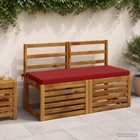 Bankkissen Soest 100 % Polyester Weinrot 120 X 50 X 5 Cm