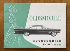Vintage Oldsmobile Accessories For 1959 Booklet Original Excellent Condition