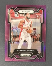 2023-24 Panini Prizm #300 Markquis Nowell Prizms Purple #/99 Toronto Raptors