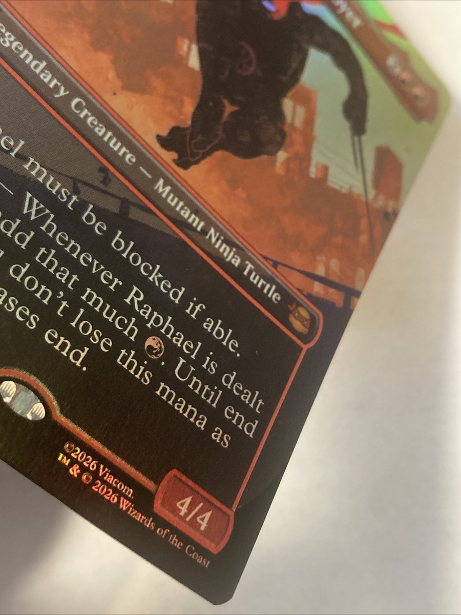 MTG Raphael, Ninja Destroyer (Borderless Foil) TMNT 218 LP - NM | eBay