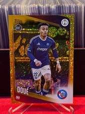 GUELA DOUE 2025-26 Topps UEFA UCC GOLD Holo 37/50 RC #180 Strasbourg France