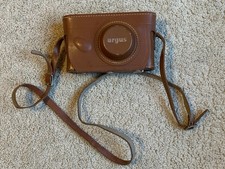 Vintage ARGUS C3 "The Brick" Rangefinder 35mm Camera 50mm f/3.5  Case UNTESTED