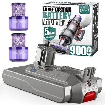 9000mAh V11 Battery with Dyson Click-in Installation for Extra/Absolute/Anima...