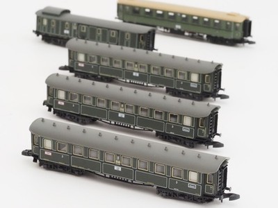 Märklin 87321 Mini Club Passenger Car Set K.Bay.sts.b. Z Gauge