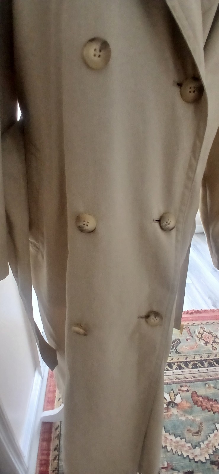 Women's Burberry Prorsum Trench Coat Size 12 thumbnail 5