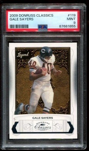 Gale Sayers [Timeless Tributes Gold] #119 2009 Panini Donruss Classics card