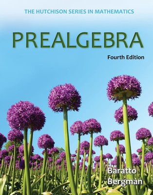 Prealgebra (The Hutchison Series in Mathematics) - paperback Baratto, Stefan...