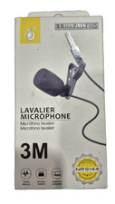 Lavalier Microphone 3.5Mm Clip-On 360 Noise Reduction NEW