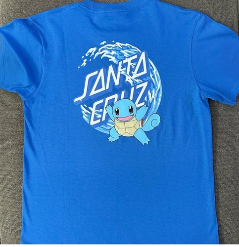 Pokémon Santa Cruz Water Type 1 Short Sleeve T Shirt Boys Size Medium - Picture 3 of 9