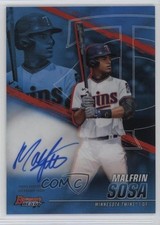 2021 Bowman's Best of Blue Refractor 53/150 Malfrin Sosa #B21-MS Auto 0rz7