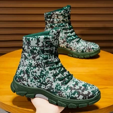 Plush Thick Men's Warm Snow Boots Anti Slips Outdoor Hiking Mountaineering Shoes