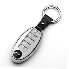 Compatible with Nissan Key Fob Cover Altima Maxima for key fob Model A Silver