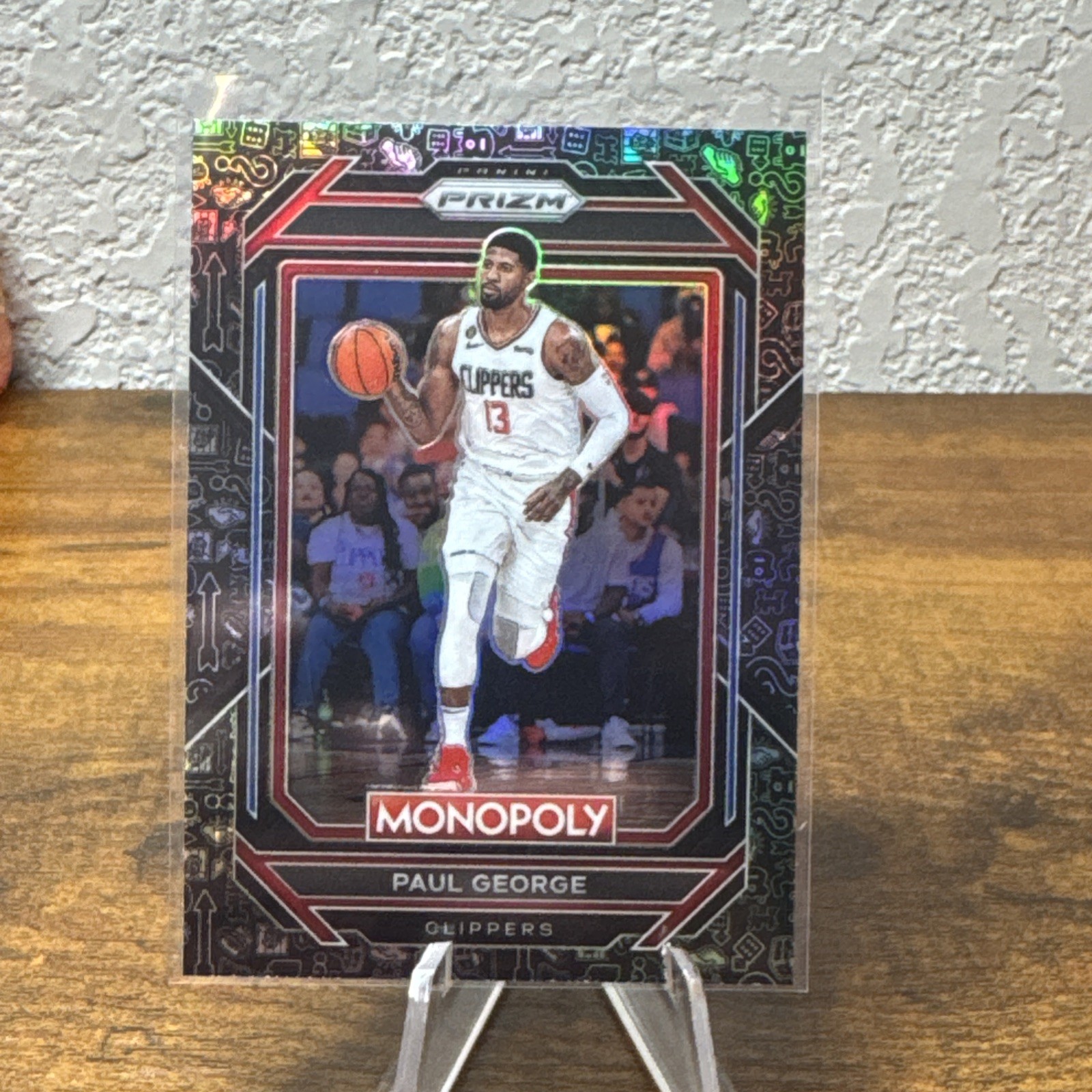 Paul George #38 2022-23 Panini Prizm Monopoly Black Icons Prizm Case Hit SP