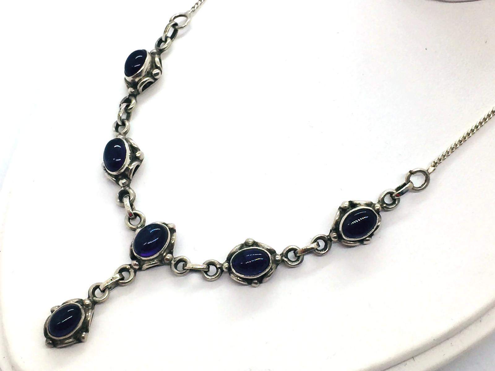 Solid 925 Sterling Silver Amethyst Necklace - image 7