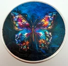 Glowing Butterfly  American Silver Eagle 1oz .999 Limited Ed. Silver Dollar Coin