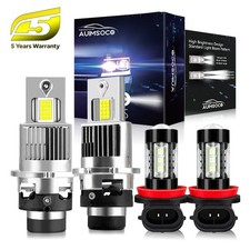For Honda Odyssey 2011-2017 4x LED HID Headlight Low Beam Fog Light Bulb Kit