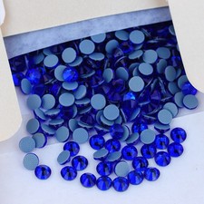 Sapphire Hotfix Flatback Beauty Strass Crystal Adhesive Rhinestones For Clothes