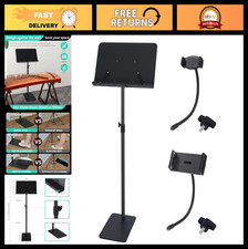 Adjustable Metal Sheet Music Stand for Piano, Guitar, Violin - Phone  Tablet Ho