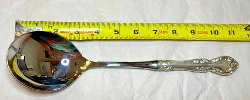 Gorham Sterling Sliver Flatware: Melrose Salad Serving Spoon