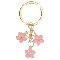 Blumen-SchlüSselanhäNger-AnhäNger, Emaillierter SchlüSselanhäNger, Pink