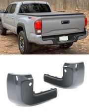 Cement Grey Rear Bumper End Caps W/ Sensor Hole For Toyota Tacoma 2016-23 9.06"H