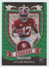 2021 Panini Prizm Draft Picks Green Wave Jaylen Waddle Rookie Alabama Crimson